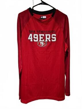 San Francisco 49ers NFL Team Apparel Men's Crewneck Performance  Size XL